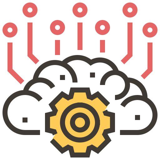 Ai, artificial intelligence, brain, cloud, electronics, robotics, technology icon